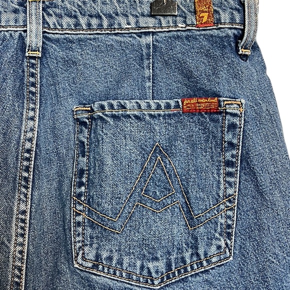 7 FOR ALL MANKIND MODERN HIGH WAIST FLARE A POCKET JEANS SiZE 31 - Picture 7 of 10